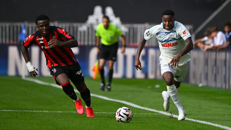 Dario Essugo in action against Nice