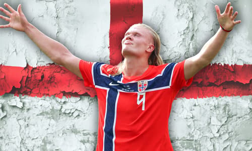 Erling Haaland, Norway, England