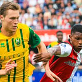 ROTTERDAM , 30-08-2026. Stadion de Kuip , season 2026 2027 , Dutch Eredivisie Football , match between Feyenoord and ADO Den Haag , picture shows, Milan Hokke and Givairo Read Feyenoord - ADO  x206244596x Copyright: