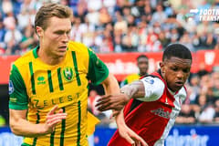 ROTTERDAM , 30-08-2026. Stadion de Kuip , season 2026 2027 , Dutch Eredivisie Football , match between Feyenoord and ADO Den Haag , picture shows, Milan Hokke and Givairo Read Feyenoord - ADO  x206244596x Copyright: