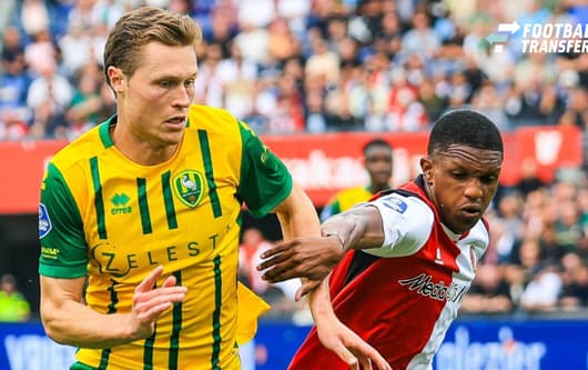 ROTTERDAM , 30-08-2026. Stadion de Kuip , season 2026 2027 , Dutch Eredivisie Football , match between Feyenoord and ADO Den Haag , picture shows, Milan Hokke and Givairo Read Feyenoord - ADO  x206244596x Copyright: