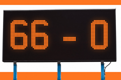 66-0, scoreline