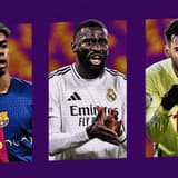 Lamine Yamal, Antonio Rudiger, Alex Baena