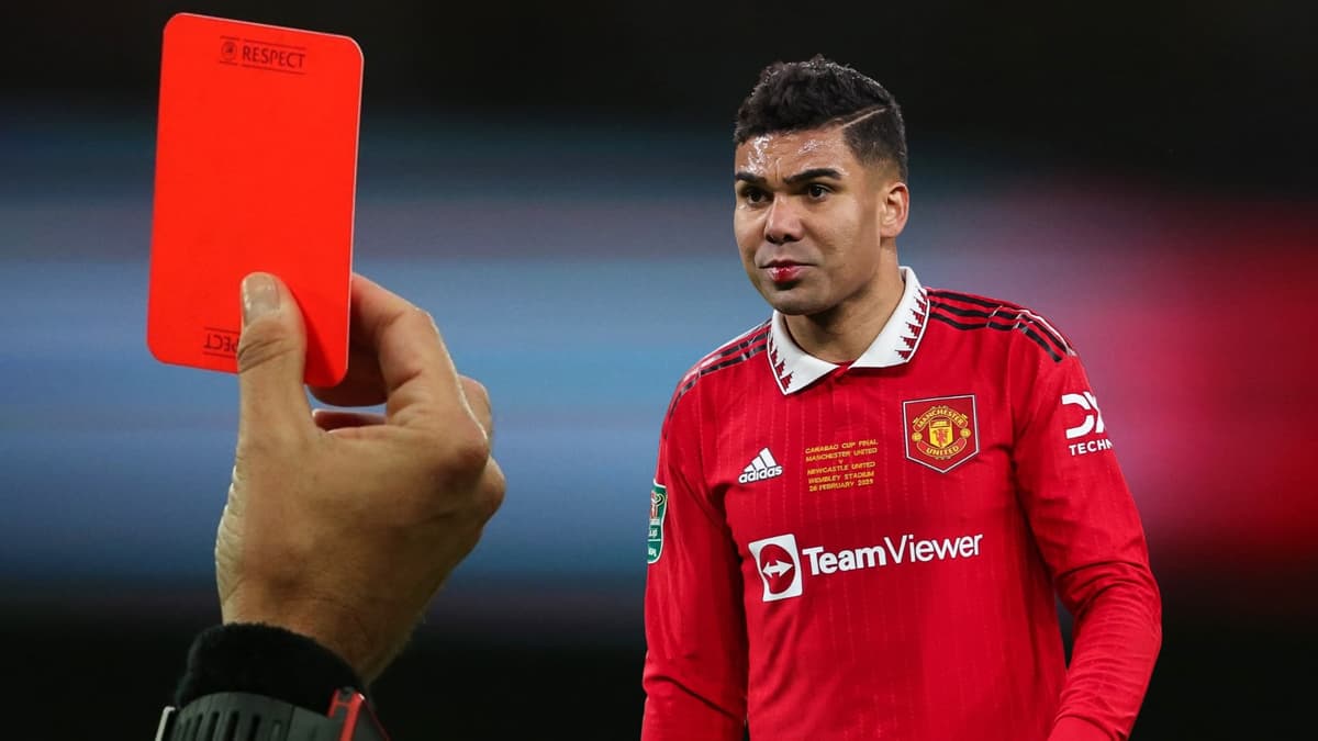 Casemiro, red card, Man Utd, 2022/23