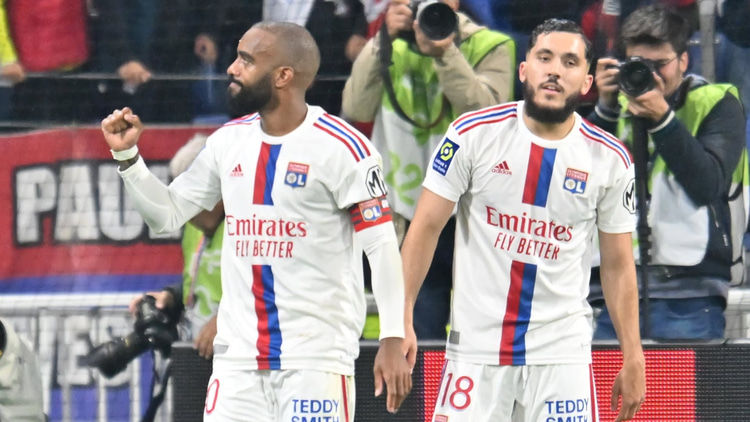 Alexandre Lacazette and Rayan Cherki