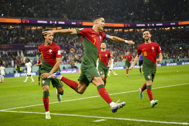 Cristiano Ronaldo scored against Ghana
