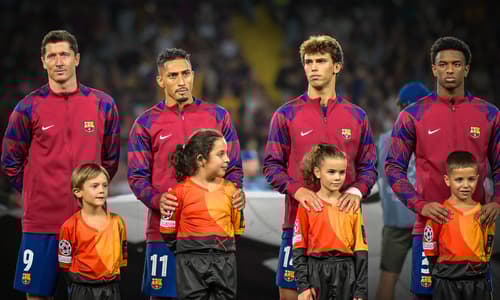 Robert Lewandowski, Raphinha, Joao Felix, Alejandro Balde, Barcelona, 2023/24
