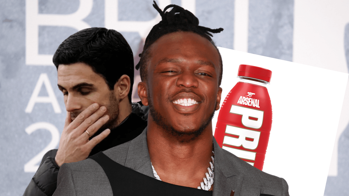 KSI, Mikel Arteta, Arsenal, bottle