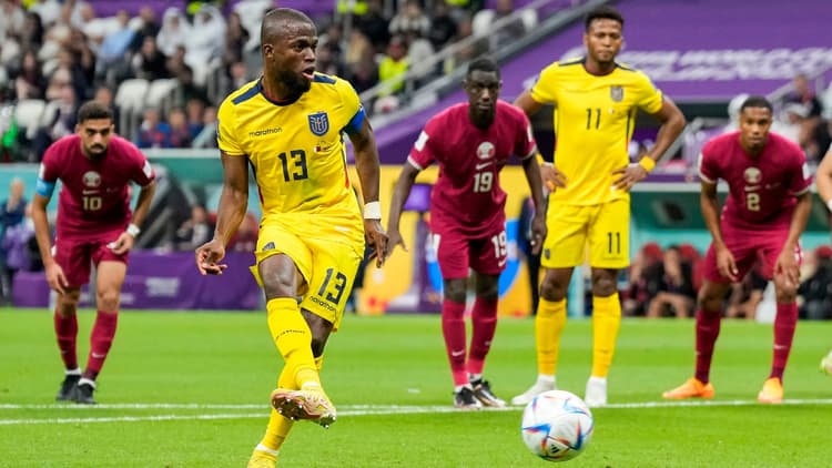 Enner Valencia slotting home the first goal of the tournament