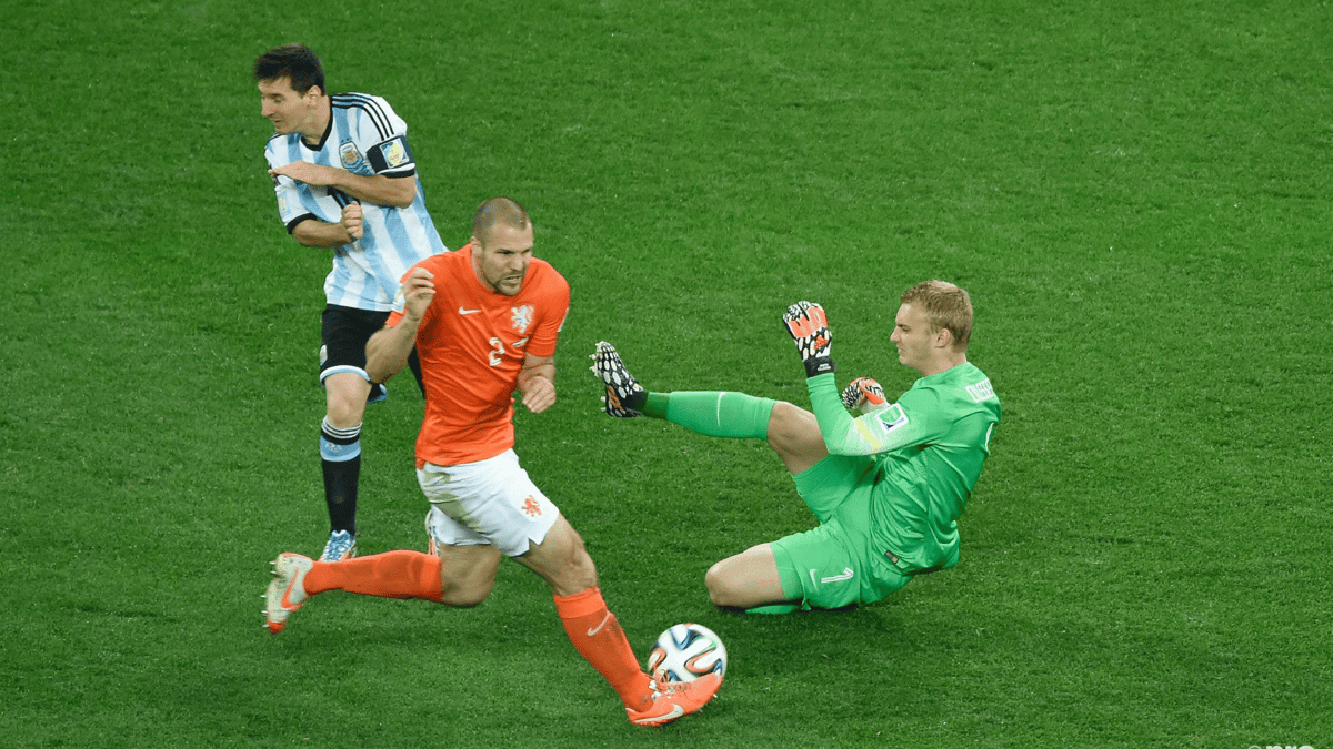 Ron Vlaar, Lionel Messi, World Cup 2014