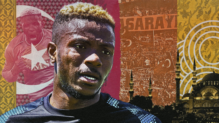 Victor Osimhen werd onlangs gepresenteerd door Galatasaray.