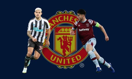 Bruno Guimaraes, Declan Rice, Newcastle, West Ham, Man Utd