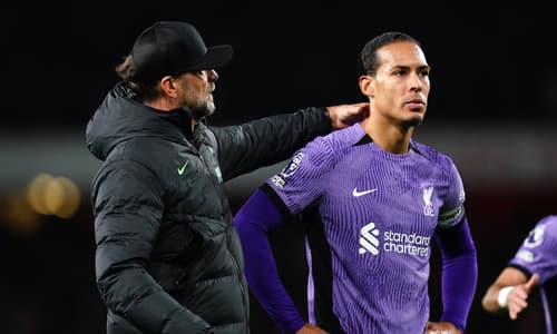Jurgen Klopp, Virgil van Dijk, Liverpool, 2023/24