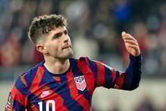 Christian Pulisic in action for the USMNT.