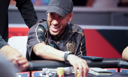 Neymar, Santos, Poker