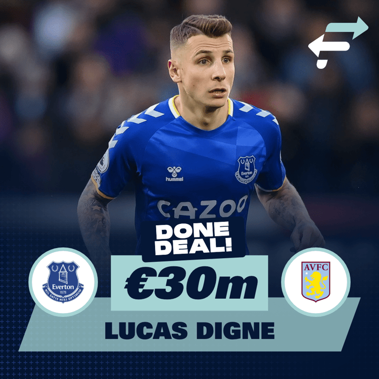 Digne completes move to Aston Villa 