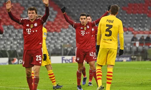 Thomas Muller, Bayern v Barcelona, 2021-22