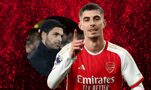 Kai Havertz, Mikel Arteta, Arsenal, 2023/24