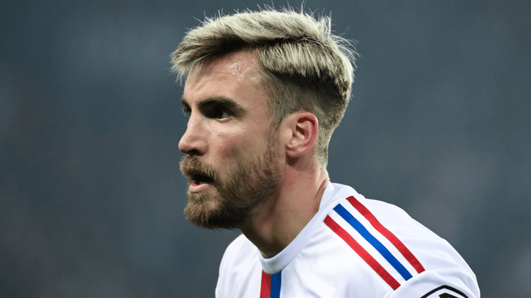 Nicolás Tagliafico in het shirt van Olympique Lyon.