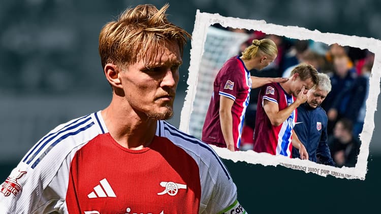 Martin Odegaard picked up an injury playing for Norway