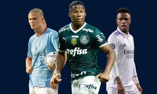 Endrick, Erling Haaland, Vini Jr