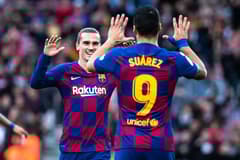 Antoine Griezmann and Luis Suarez at Barcelona