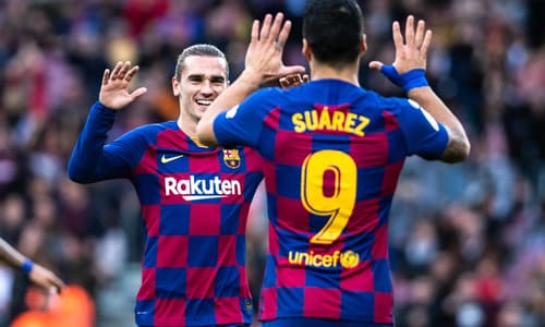 Antoine Griezmann and Luis Suarez at Barcelona