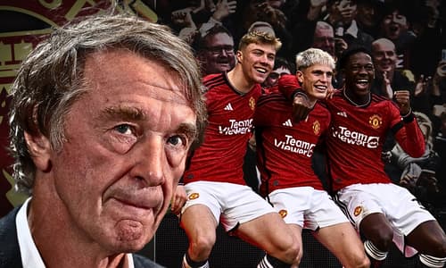 Sir Jim Ratcliffe, Rasmus Hojlund, Alejandro Garnacho, Kobbie Mainoo, Man Utd