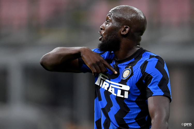 Chelsea's Romelu Lukaku playing for Inter