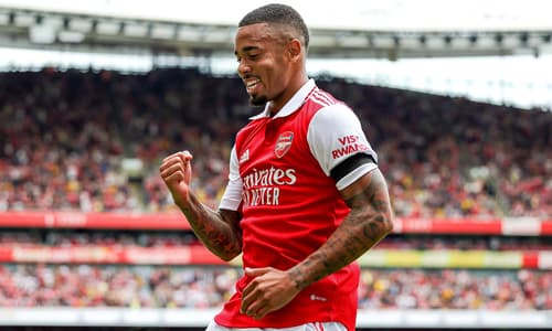 Gabriel Jesus scored a hat-trick for Arsenal against Sevilla