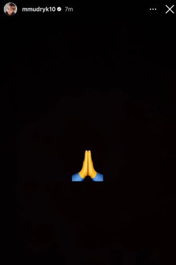 Mudryk's Instagram story