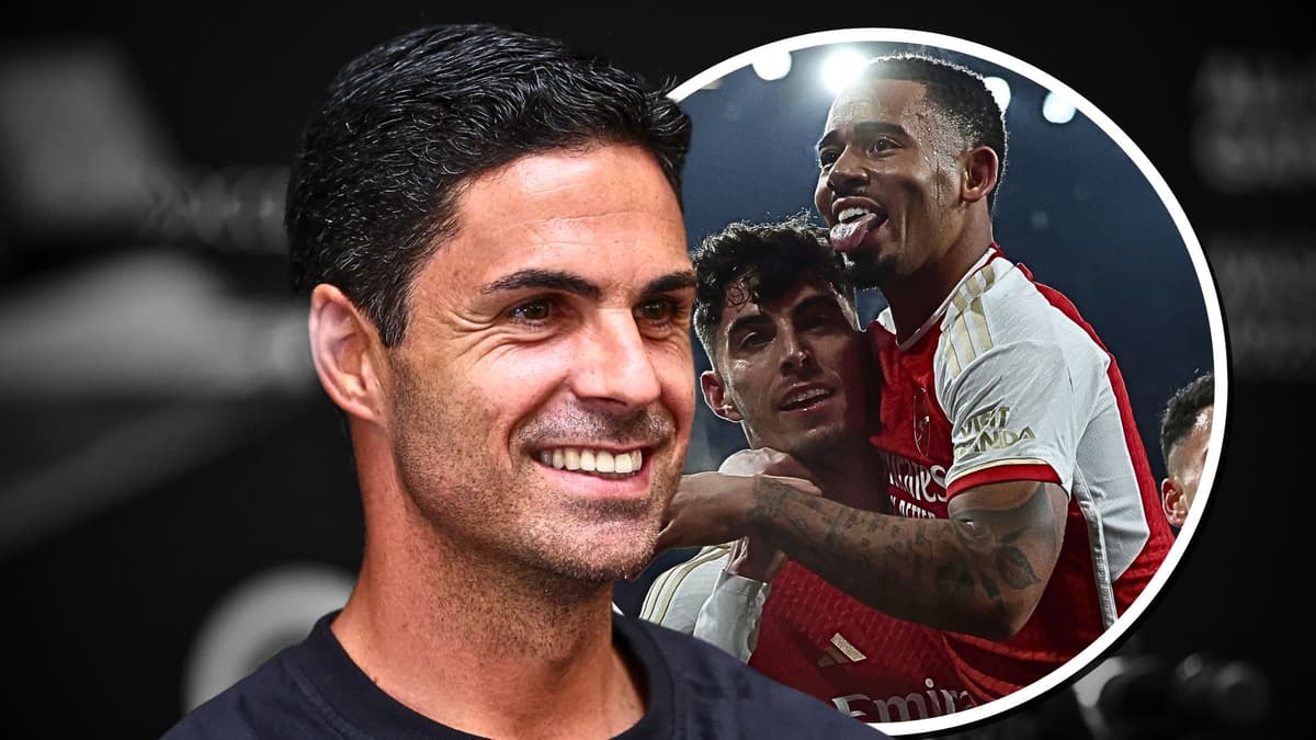 Mikel Arteta, Kai Havertz, Gabriel Jesus, Arsenal, 2023/24