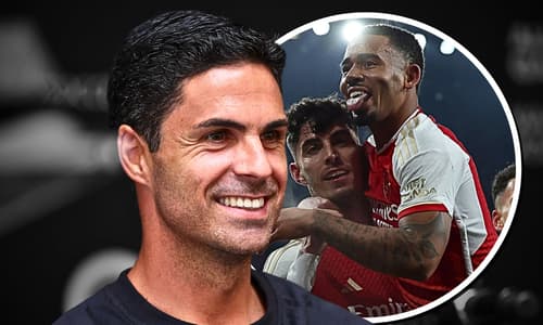 Mikel Arteta, Kai Havertz, Gabriel Jesus, Arsenal, 2023/24