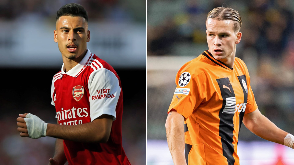 Gabriel Martinelli and Mykhailo Mudryk.