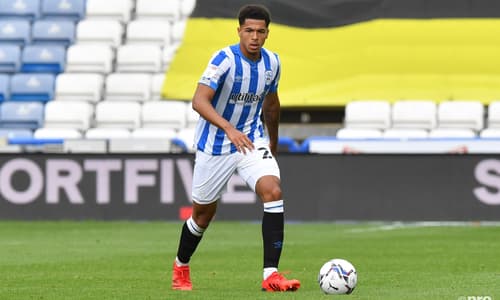 Levi Colwill playing for Huddersfield Town on loan from Chelsea