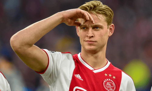 Frenkie de Jong plays for Ajax