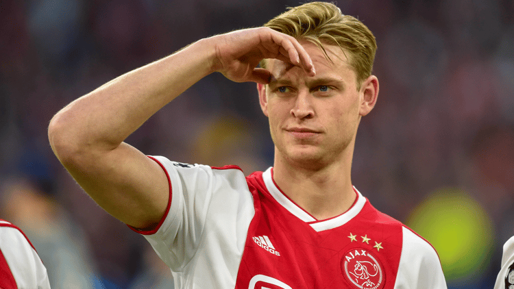 Frenkie de Jong plays for Ajax