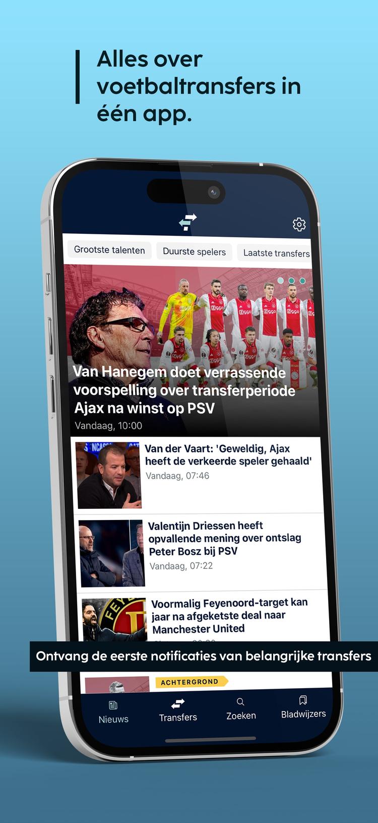 Heb jij de app van FootballTransfers al op je telefoon staan?