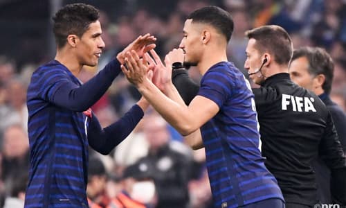 Man Utd's Raphael Varane taken off injured for France and replaced by William Saliba, who was debuting