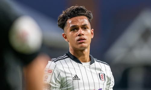 Fabio Carvalho playing for Fulham, 2021/22