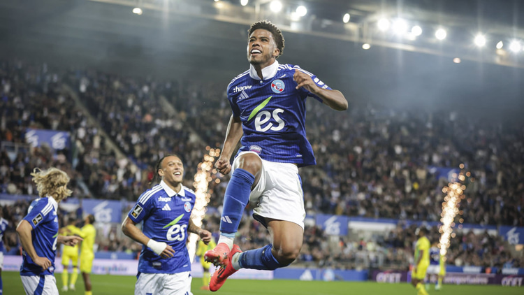 Andrey Santos is on loan at Strasbourg from Chelsea