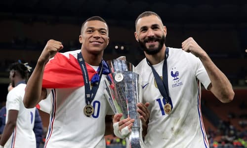 Kylian Mbappe, Karim Benzema, France, 2021