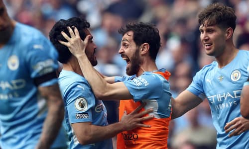 Man City pair Ilkay Gundogan and Bernardo Silva
