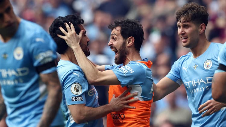 Ilkay Gundogan and Bernardo Silva