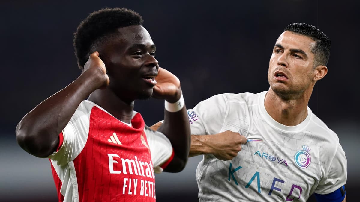 Bukayo Saka, Arsenal, Cristiano Ronaldo, Al-Nassr, 2023/24