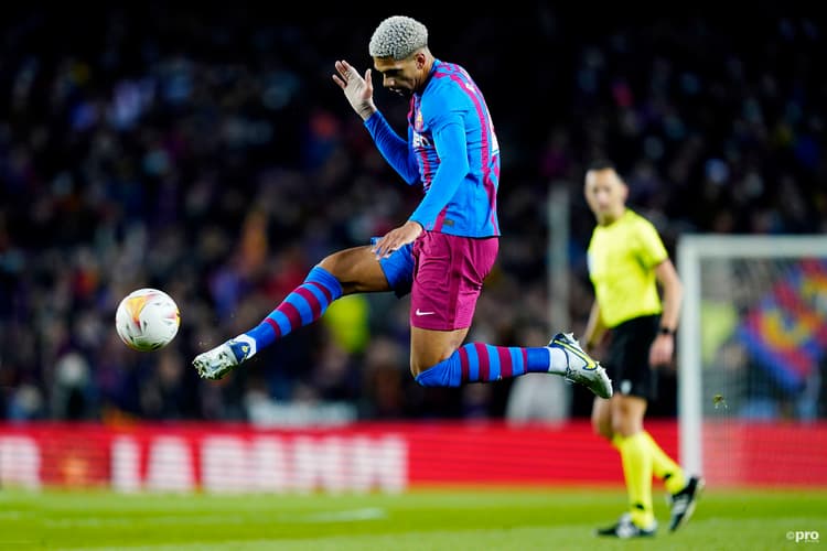 Barcelona defender Ronald Araujo