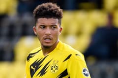 Jadon Sancho playing for Dortmund as links to Man Utd continue