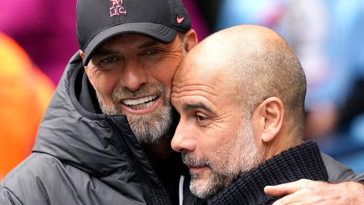 Jurgen Klopp and Pep Guardiola
