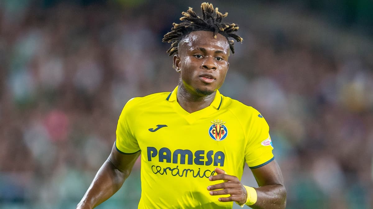 Samuel Chukwueze in action for Villarreal.