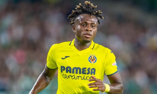 Samuel Chukwueze in action for Villarreal.
